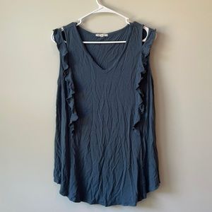 Blue sleeveless top